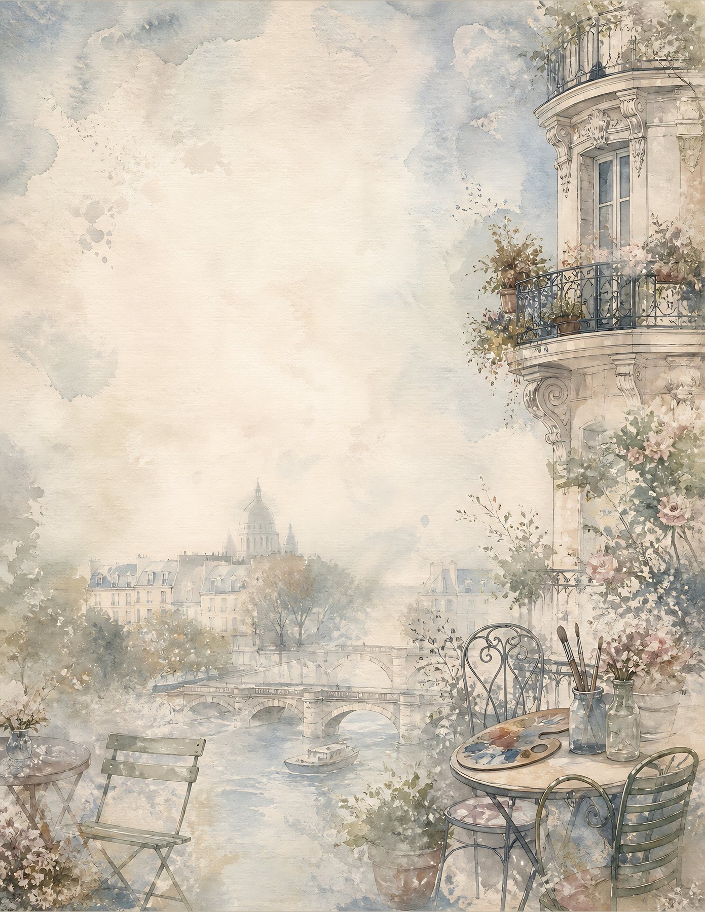 Parisian Artistic Travel US Letter preview 2