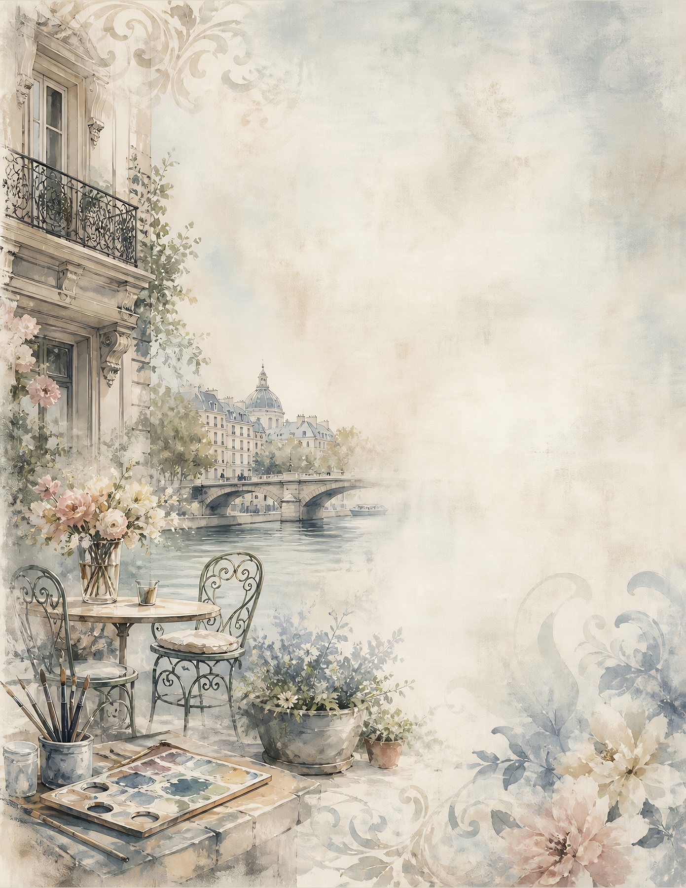 Parisian Artistic Travel US Letter preview 3
