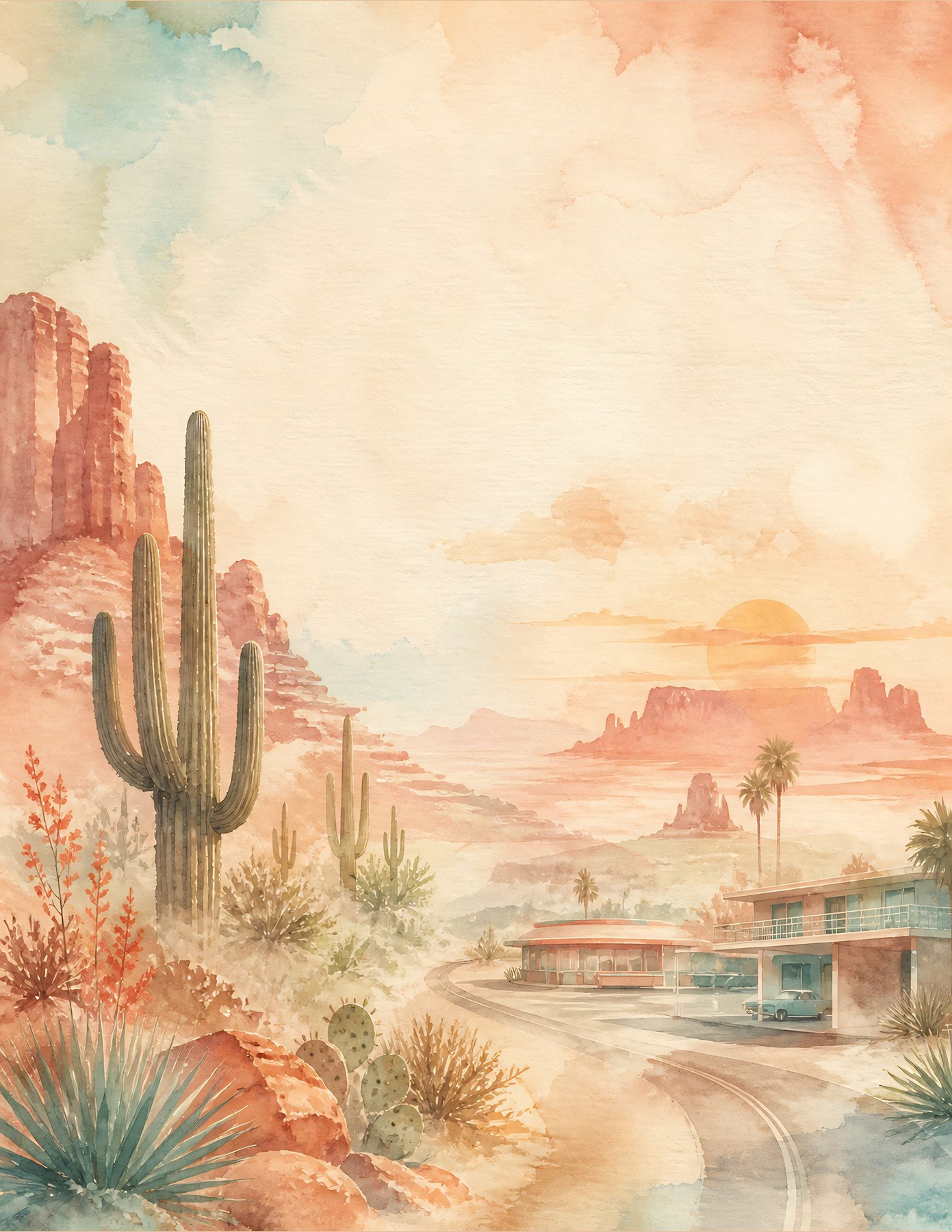 Desert Southwest and Route 66 US Letter