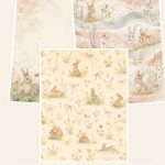 Free Baby Bunny US Letter Collection – 3 Printable Scrapbook Paper Samples preview