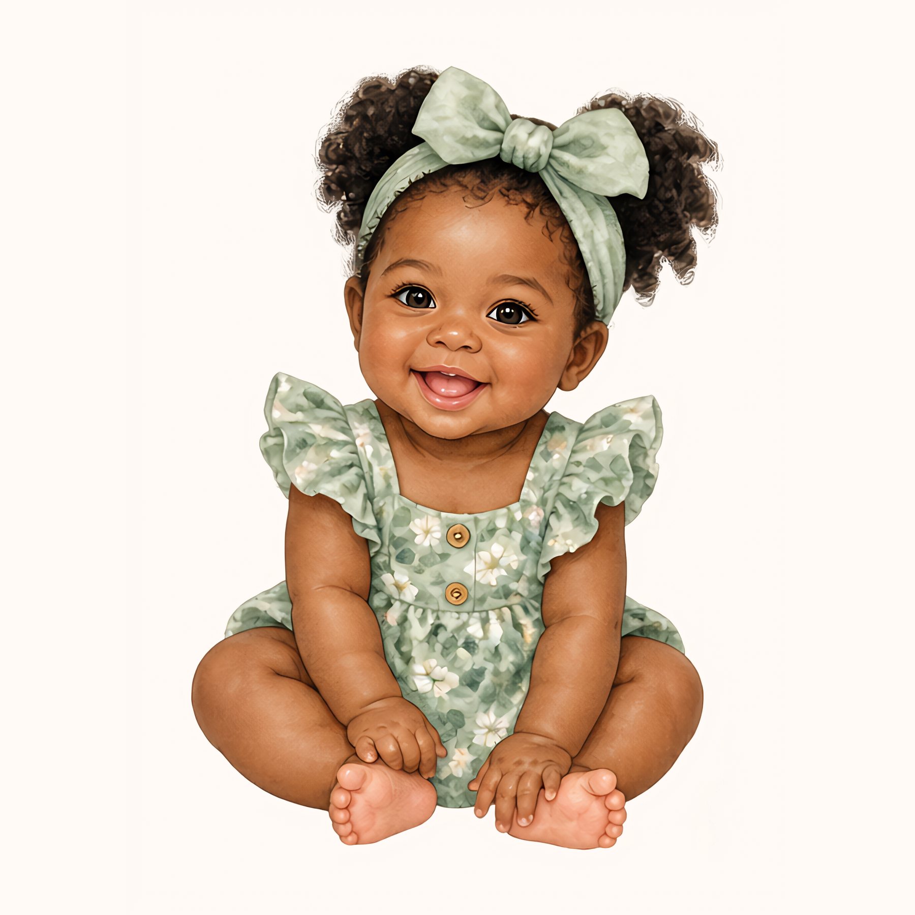 Baby Green US Letter Papers & Individual Cliparts preview 2