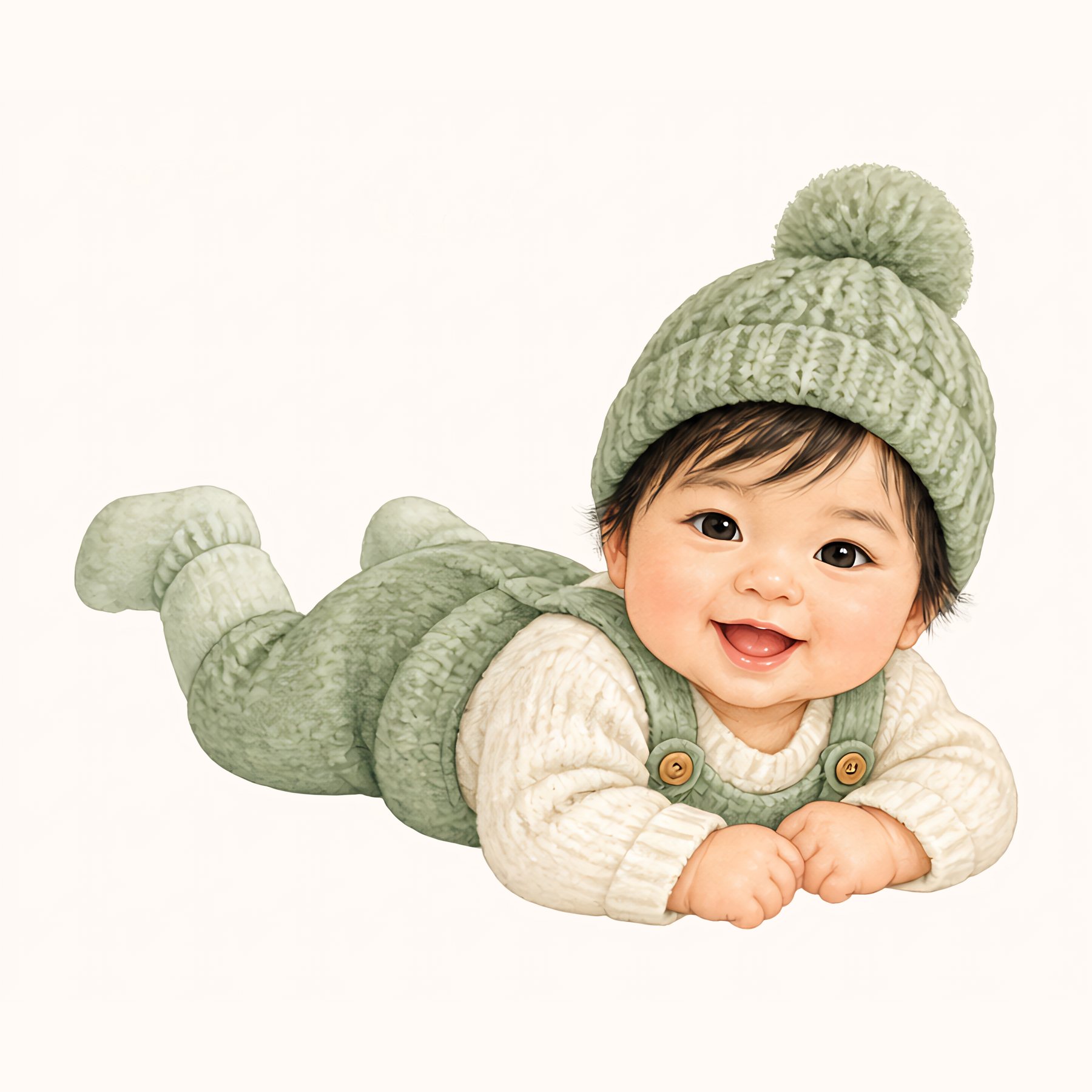 Baby Green US Letter Papers & Individual Cliparts preview 3