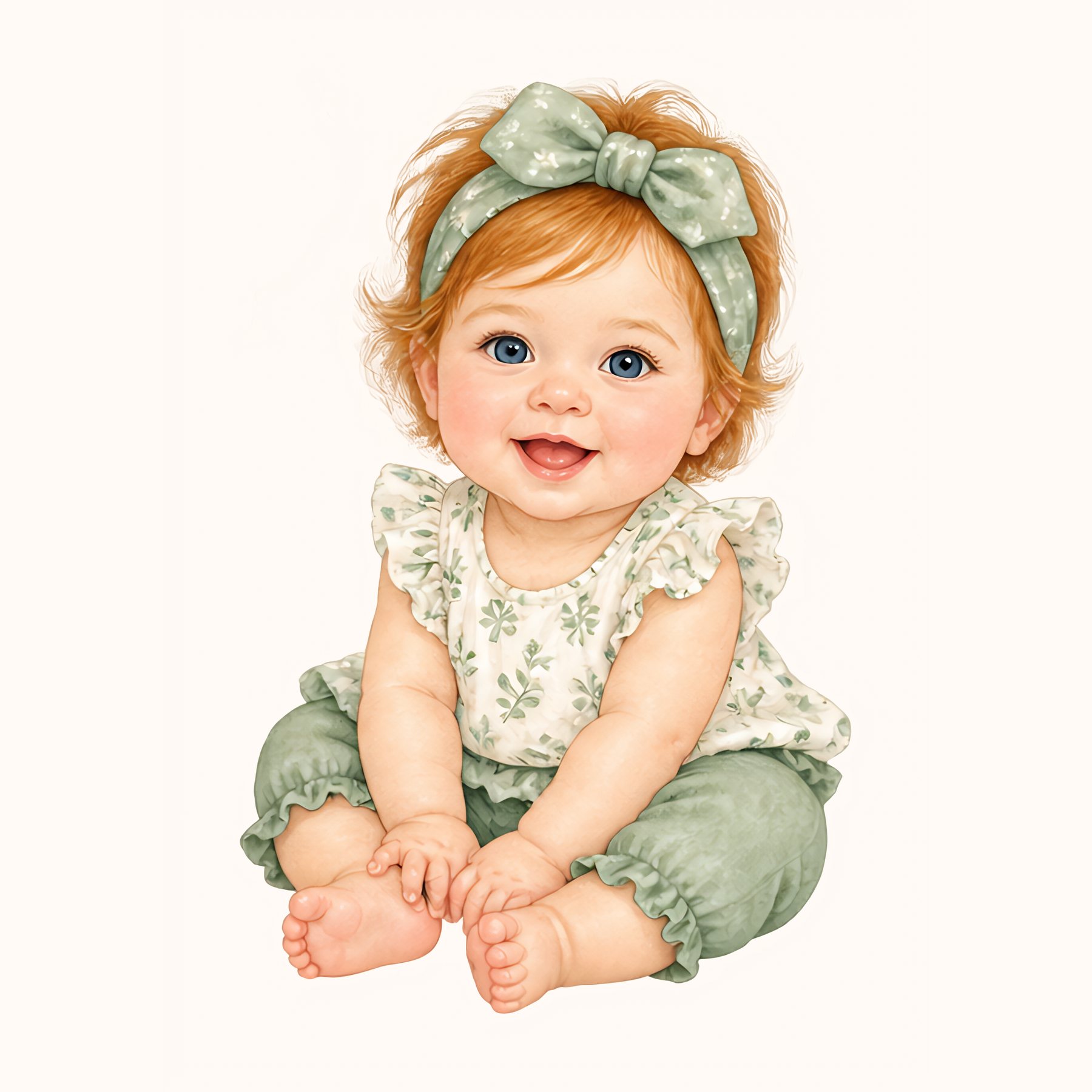 Baby Green US Letter Papers & Individual Cliparts preview 4