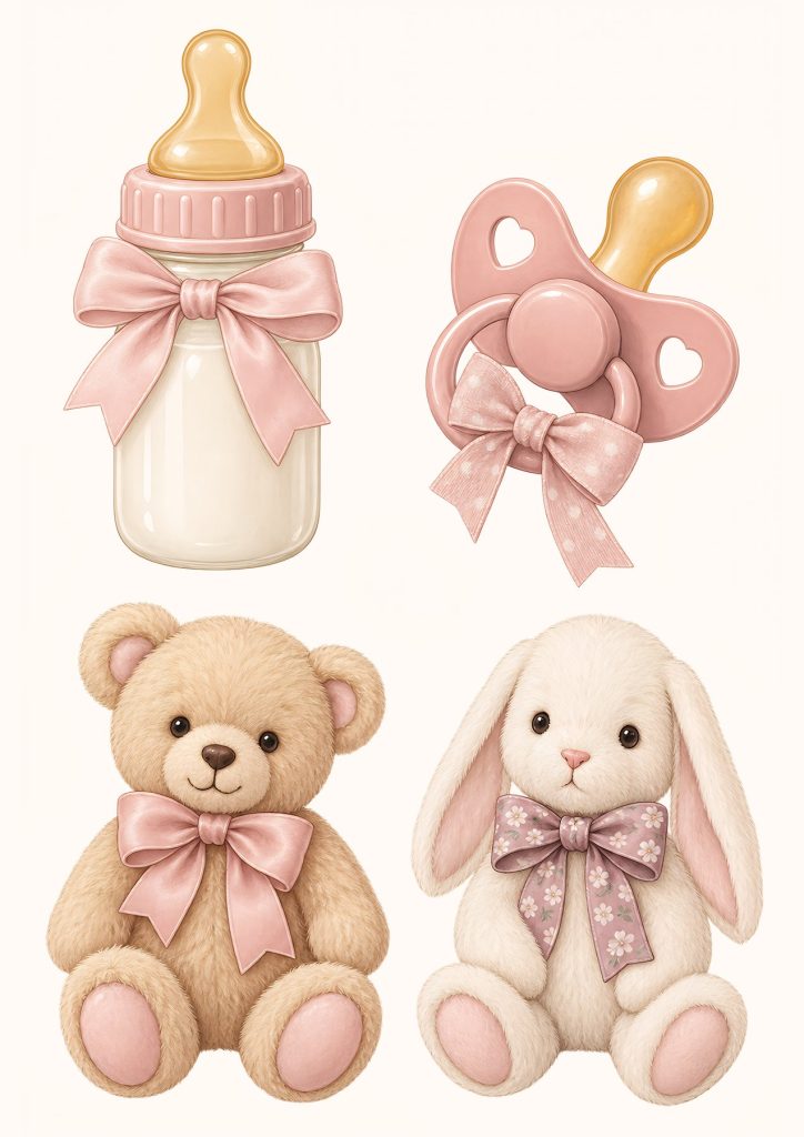 Baby Pink Nursery Signature A4 Collection