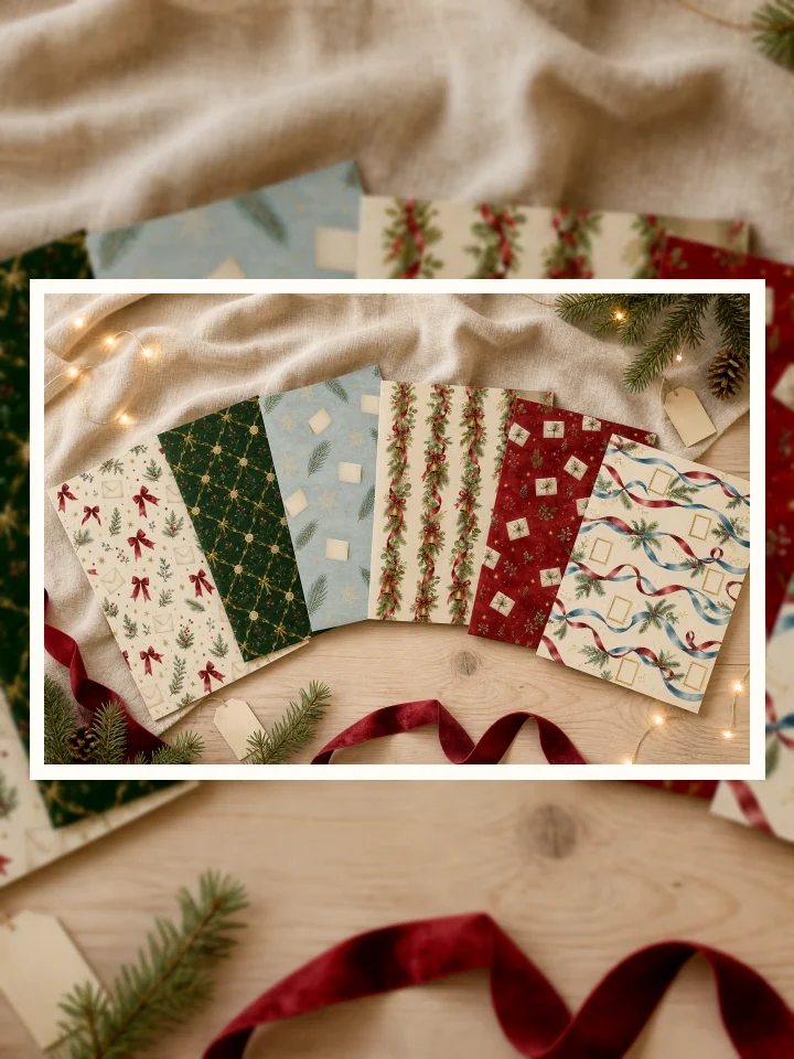 Christmas Letters Printable Paper Giveaway visual story illustration