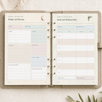 A5 Sunday start planner pair shown with original pages