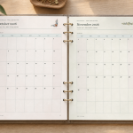US Letter Sunday start planner pair shown with original pages
