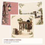 Free Equestrian Horse Barn Life Scrapbook – 3 Printable Scrapbook Paper Samples preview