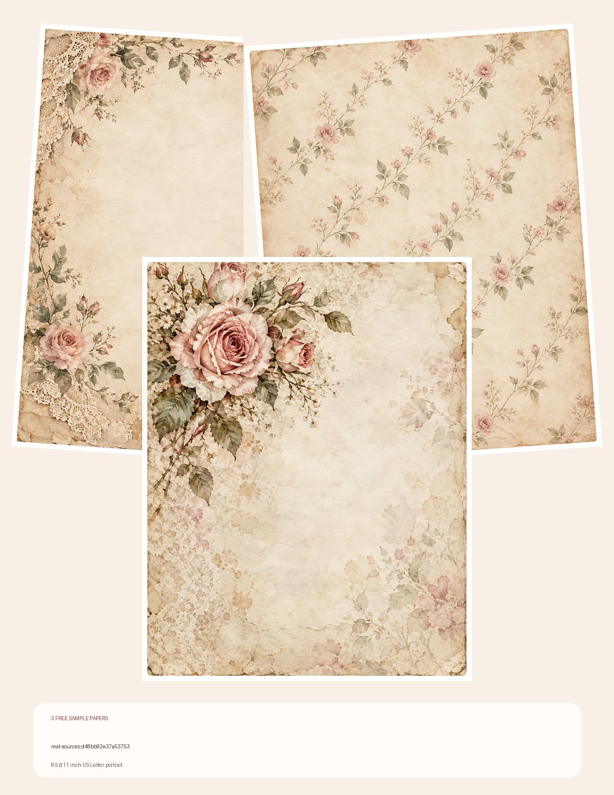 Free real-sources-d48bb92e37a53753 – 3 Printable Scrapbook Paper Samples