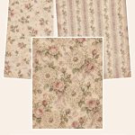 Free Lace & Rose Romantic – 3 Printable Scrapbook Paper Samples preview