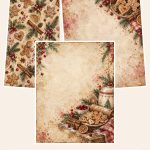 Free Cranberry Gingerbread Holiday – 3 Printable Scrapbook Paper Samples preview