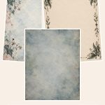 Free Dark Botanical Digital Papers 101 Gothic – 3 Printable Scrapbook Paper Samples preview