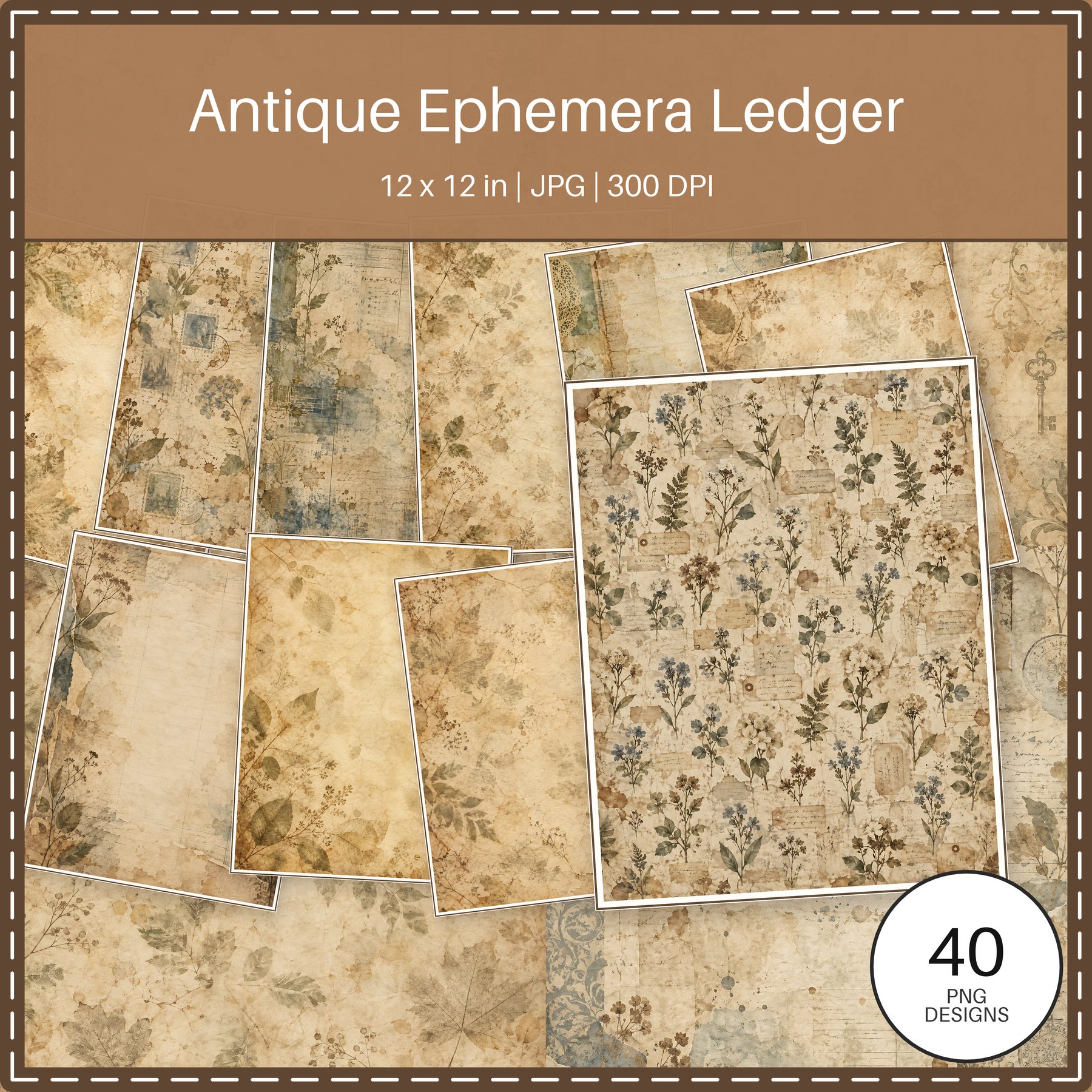 Antique Ephemera Ledger