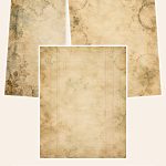 Free Antique Ephemera Ledger – 3 Printable Scrapbook Paper Samples preview