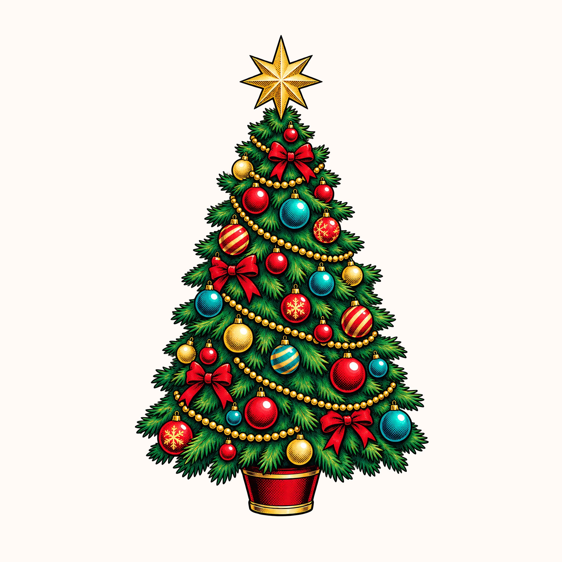 Comic Christmas Gnomes & Santa Pop Art preview 4