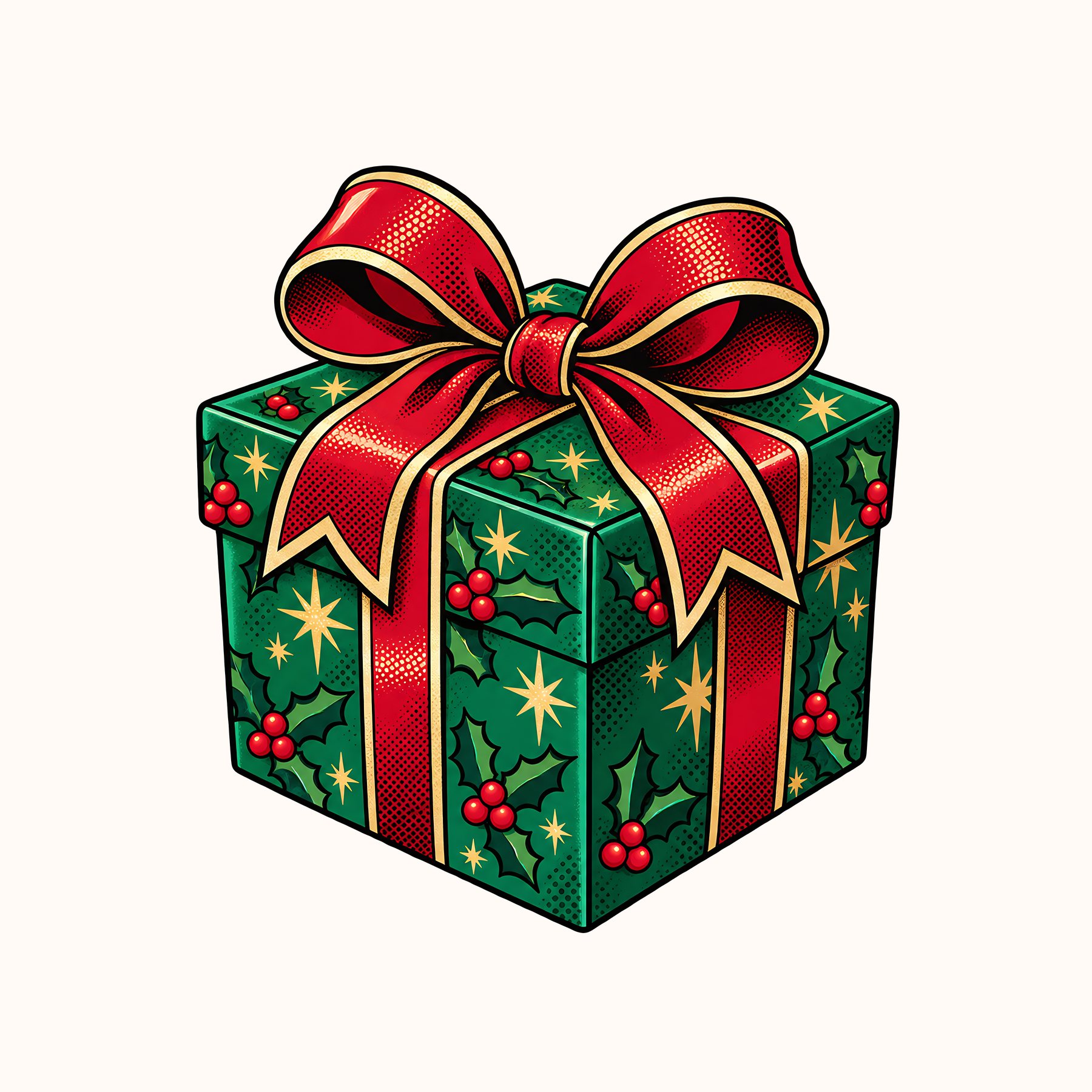 Comic Christmas Gnomes & Santa Pop Art preview 6