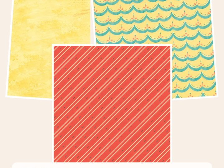Free Pop Art Comic Women Scrapbook Papers & PNG Cliparts – 3 square Paper Samples