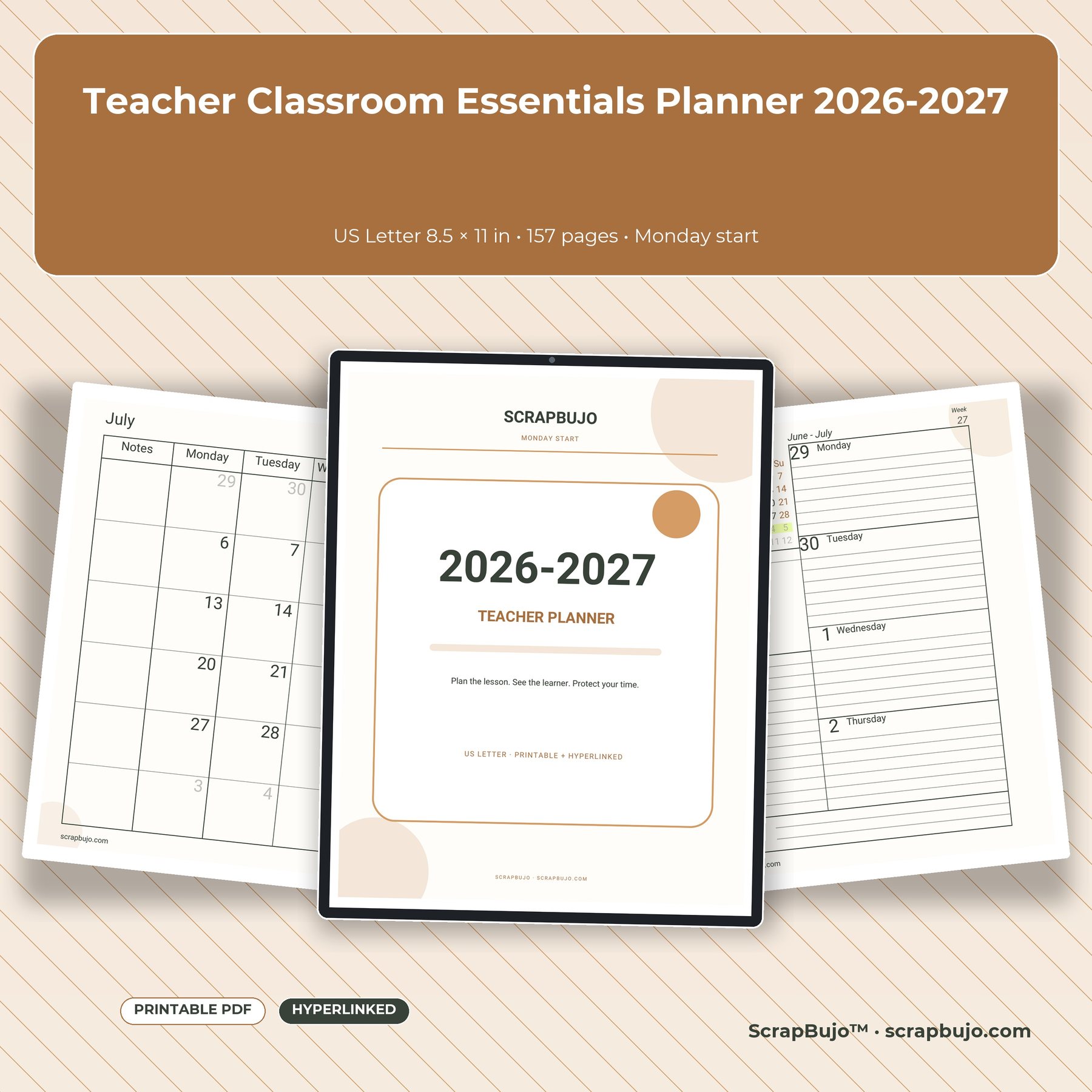 Teacher Classroom Essentials Planner 2026 2027