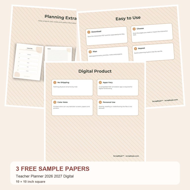 Free Teacher Classroom Essentials Planner Preview preview