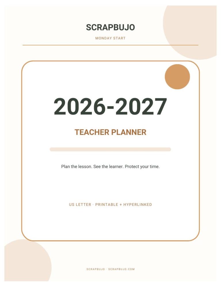 Free Teacher Classroom Essentials Planner Preview preview