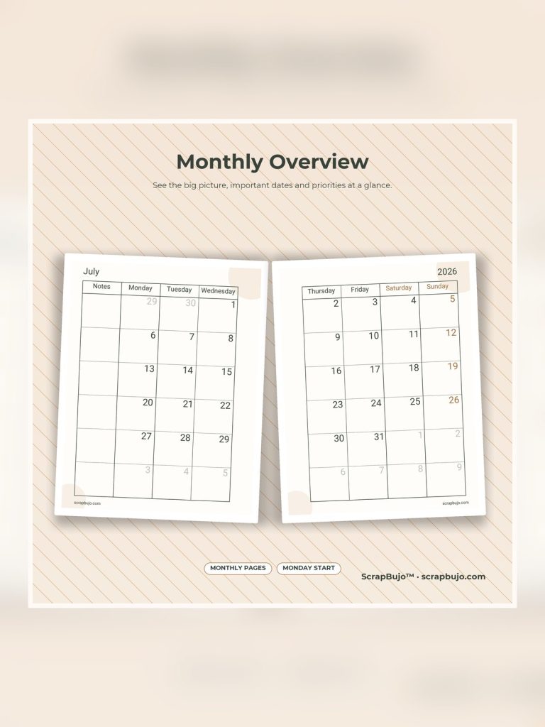 Teacher Planner 2026 2027 Digital poster portrait