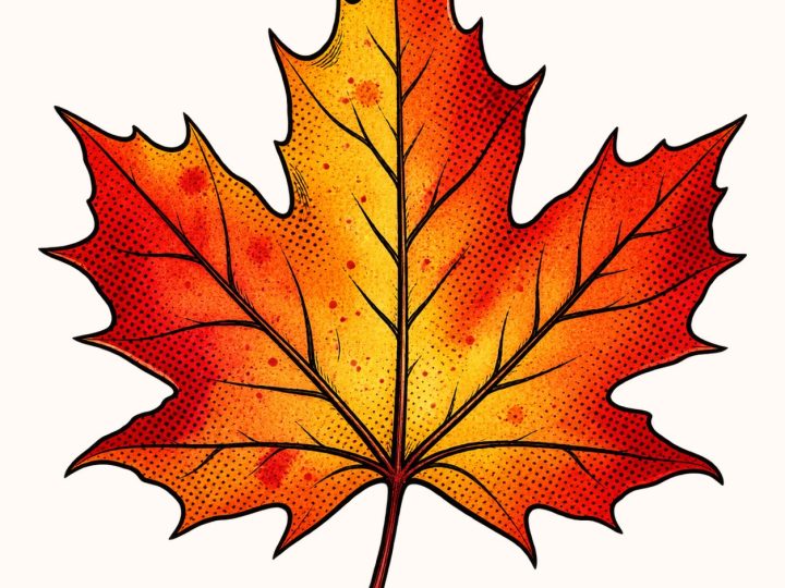 Comic Autumn Pop Art Scrapbook Papers & PNG Cliparts