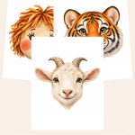 Free Halloween Face Mask Clipart Collection — 50 Complete Faces – 3 Printable Clipart Samples preview