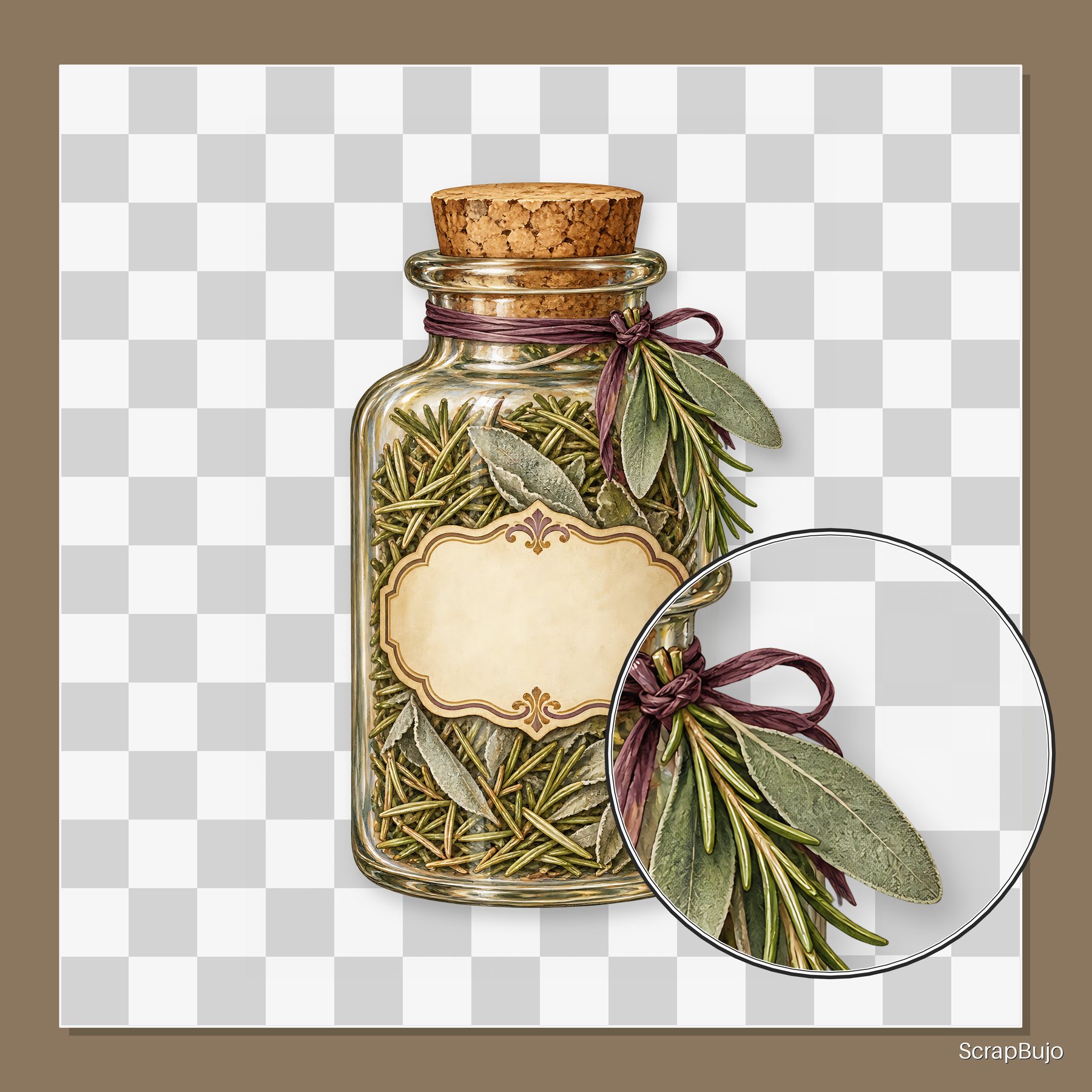Kitchen Witch Autumn Apothecary Digital Papers and PNG Clipart preview 5