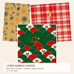 Free Safari Comic Christmas — 80 Papers, Cliparts & Die-Cuts – 3 square Paper Samples preview