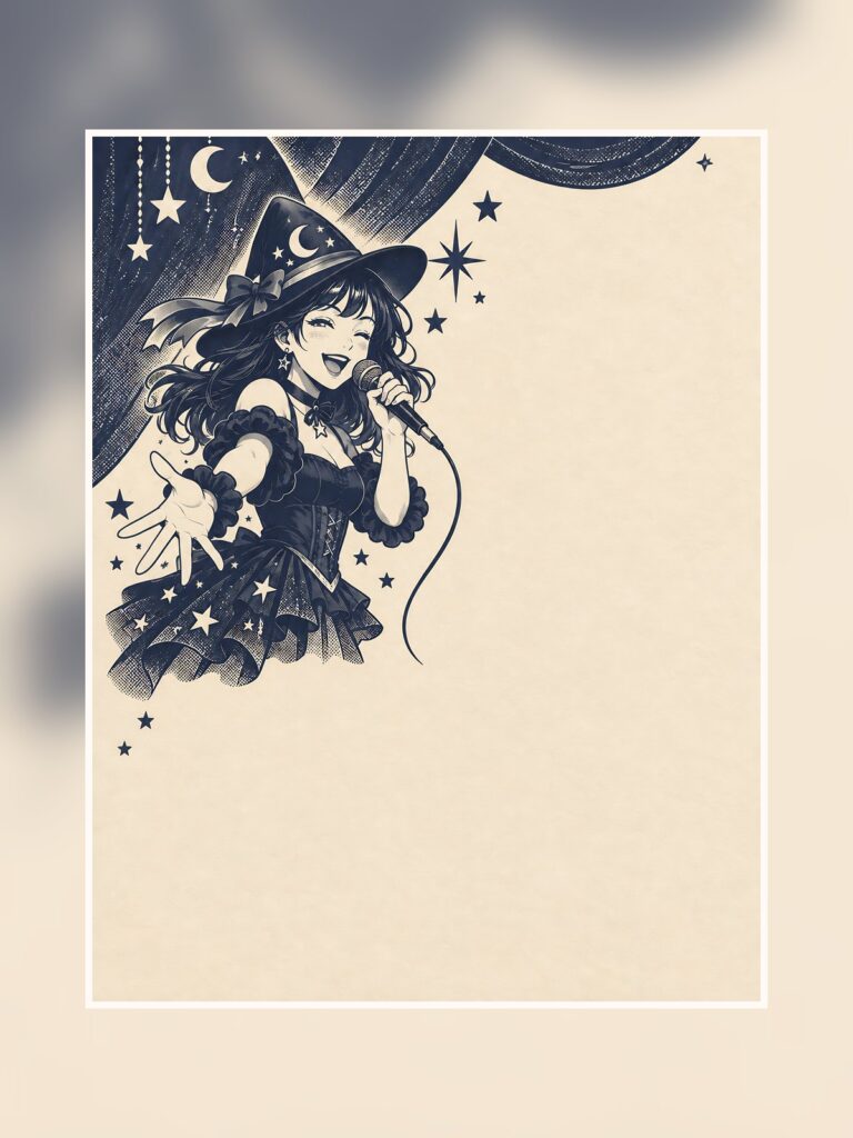 K Pop Halloween Comic Digital Paper poster portrait