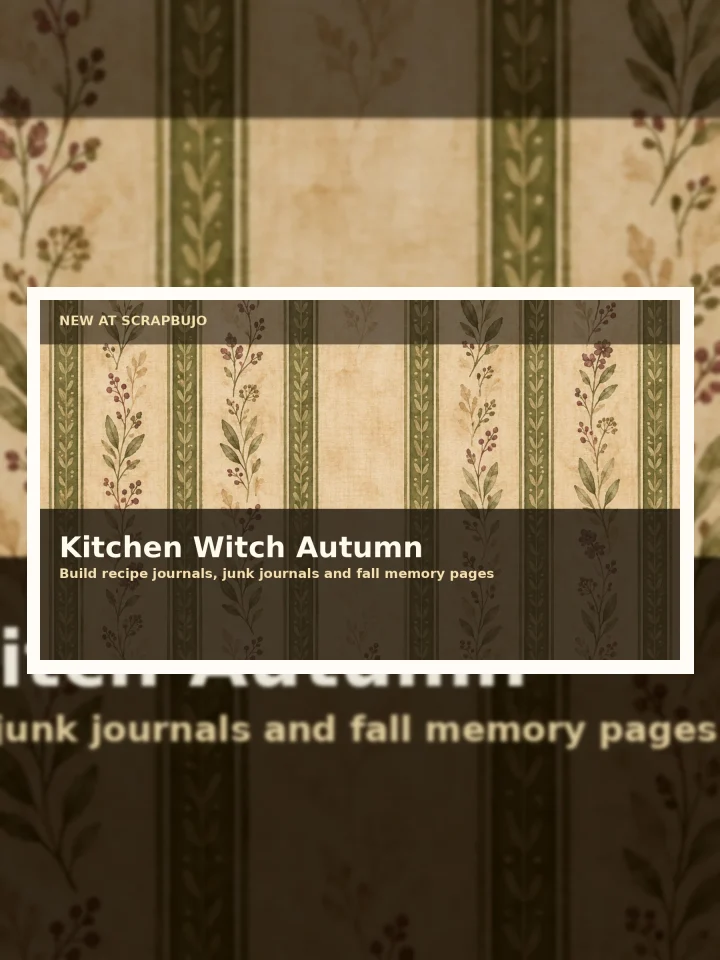 7 Cozy Ways to Use Kitchen Witch Autumn Apothecary Papers visual story illustration