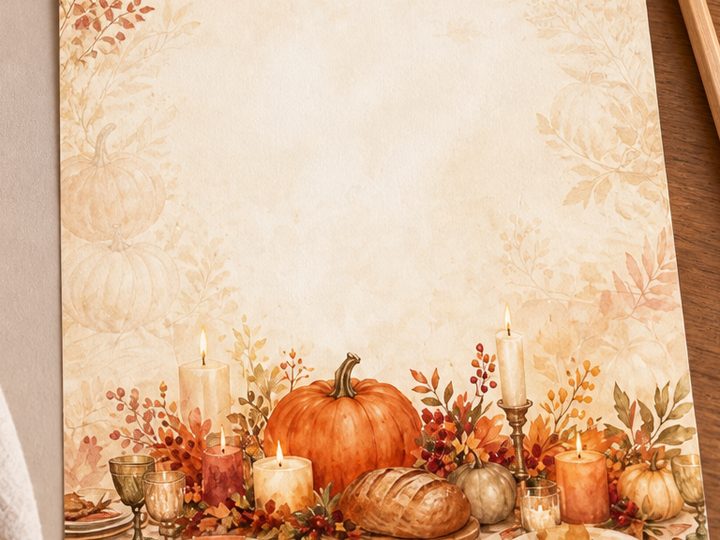 Thanksgiving Table Stories: A Family Album Page Plan
