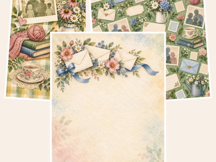 Free Grandparents Day Digital Papers 40 Us – 3 Printable Scrapbook Paper Samples