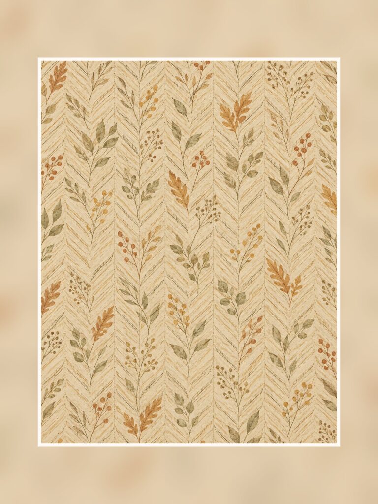 Harvest Ledger Autumn Digital Scrapbook poster portrait