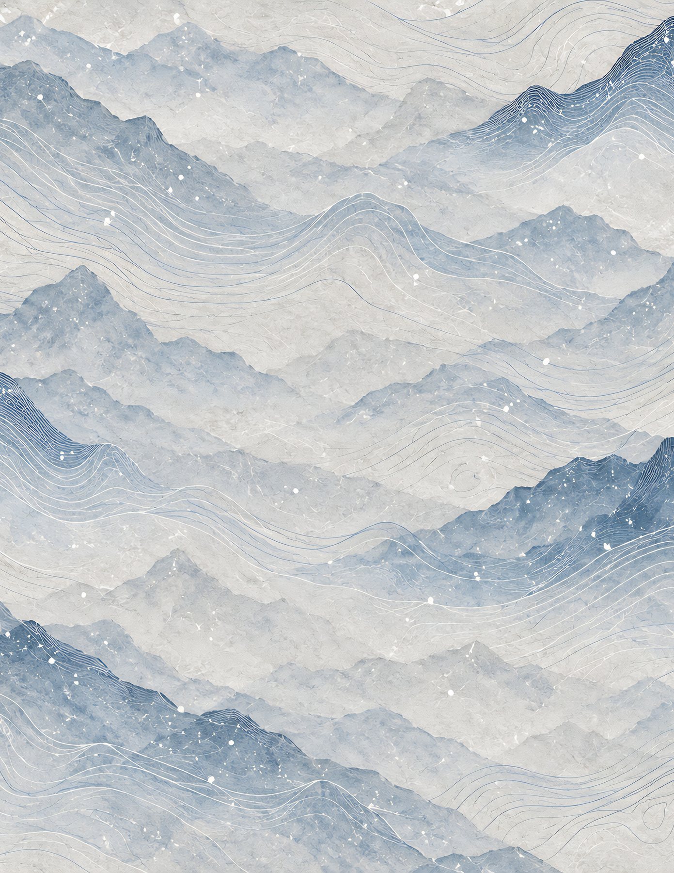 Alpine Knit Winter — 40 Digital Scrapbook Paper Designs preview 3
