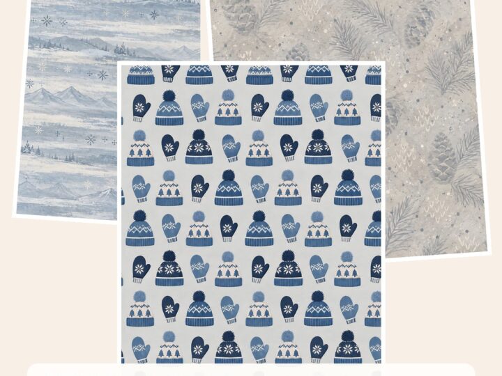 Free Alpine Knit Winter Paper Samples