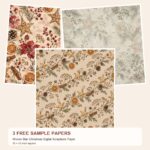 Free Woven Star Christmas Digital Scrapbook Paper – 3 Printable Scrapbook Paper Samples preview