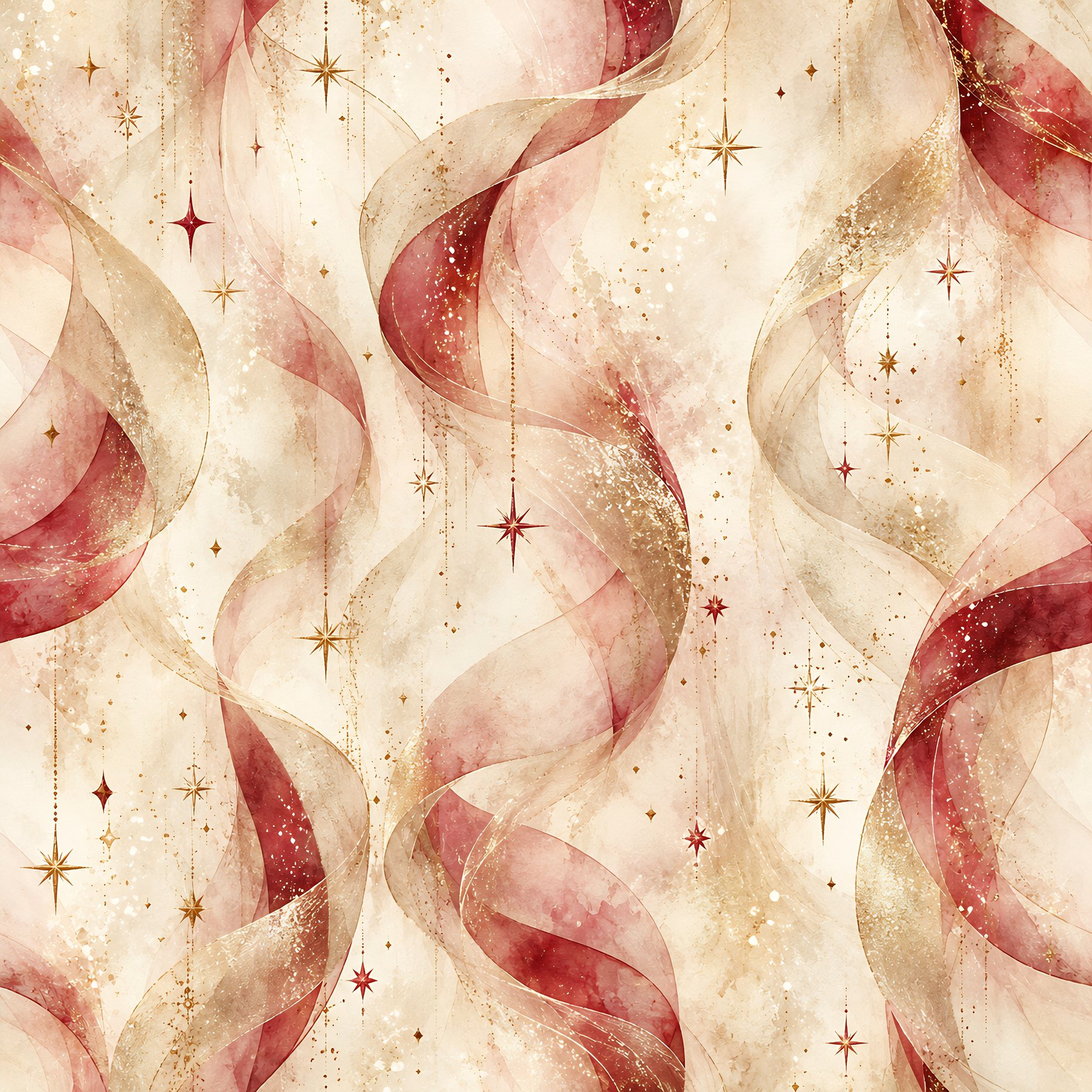 Aurora Ribbon Christmas: 40 Abstract Scrapbook Papers preview 2