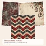 Free Frosted Tin Bells Christmas — 3 Printable Paper Samples preview