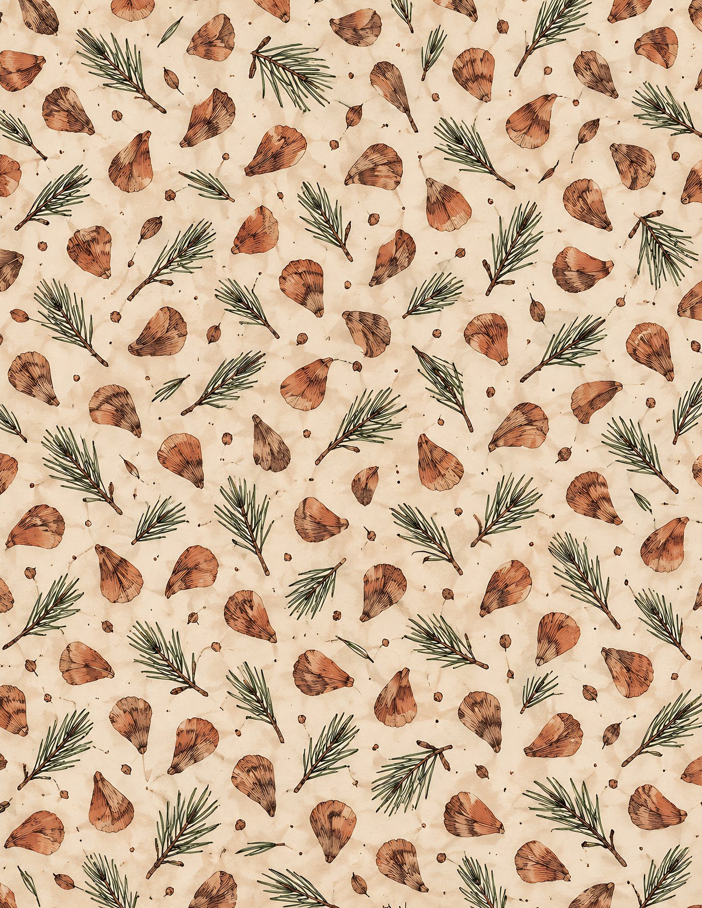 Copper Pine Christmas — 40 Digital Scrapbook Paper Designs preview 3