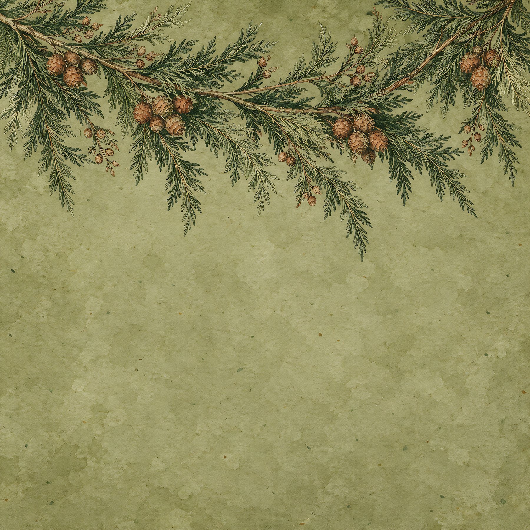 Copper Pine Christmas — 40 Digital Scrapbook Paper Designs preview 6
