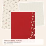 Free Nordic Linen Christmas Scrapbook Paper – 3 Printable Scrapbook Paper Samples preview