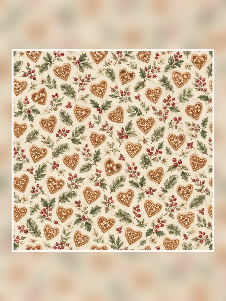 Gingerbread Pantry Christmas Digital Scrapbook poster portrait