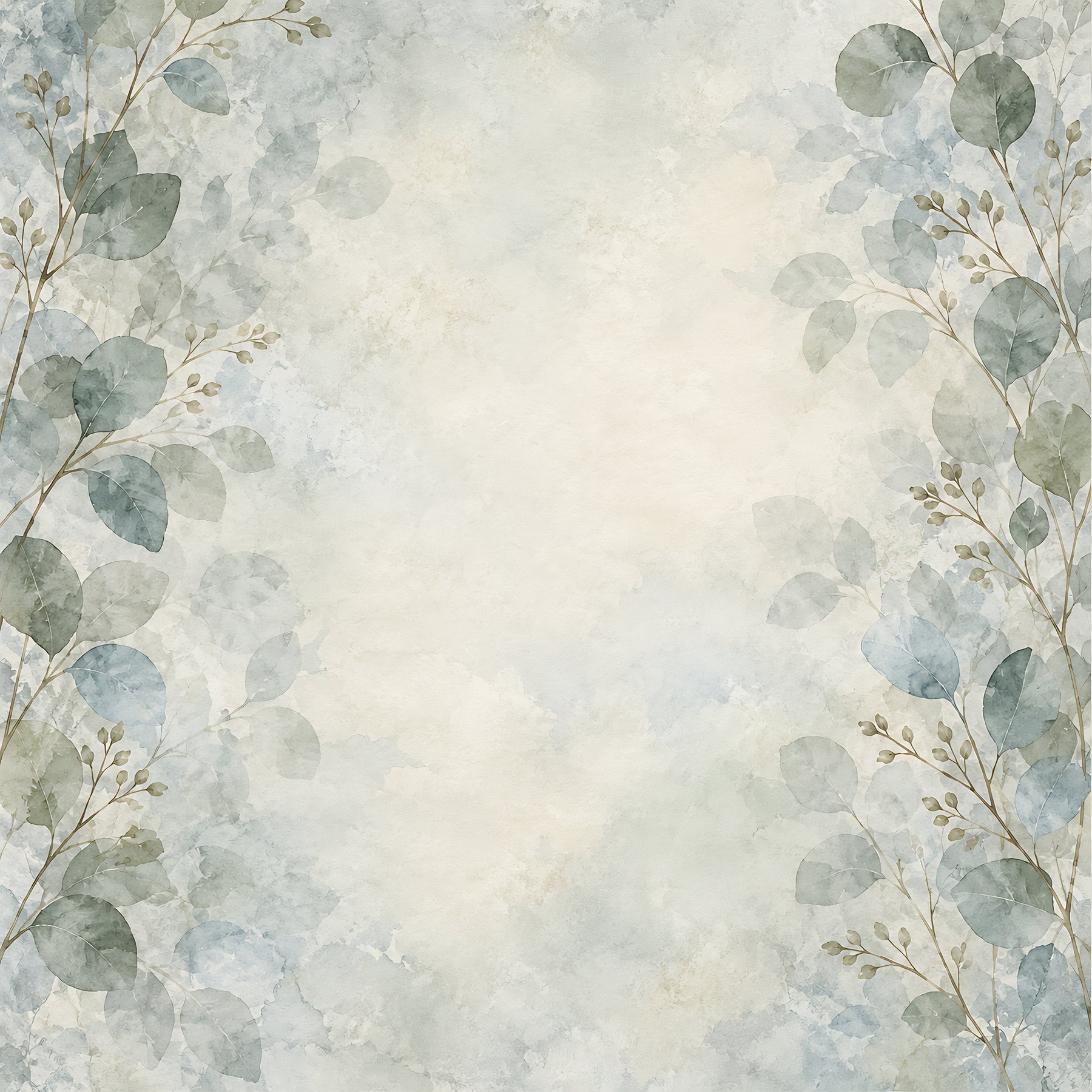 Winter Window Botanicals — 40 Digital Scrapbook Papers preview 4