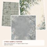 Free Winter Window Botanicals — 3 Printable Paper Samples preview