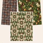 Free Woodland Christmas Digital Paper Quilt – 3 Printable Scrapbook Paper Samples preview